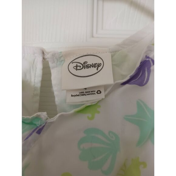 Disney Little Mermaid Girls Sundress White Size 4 - Picture 4 of 7